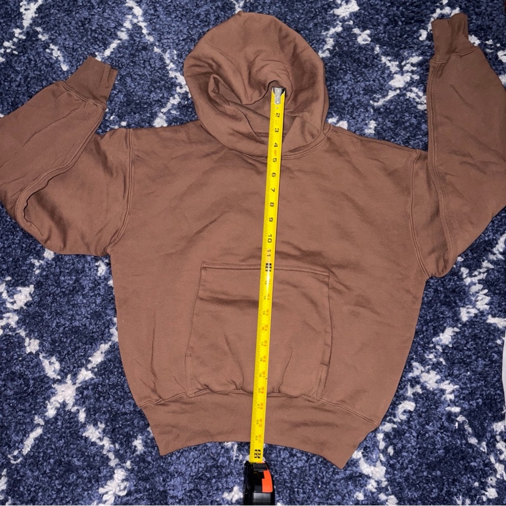 YEEZY x GAP HEAVY DUTY BROWN HOODIE SIZE XS UNISEX